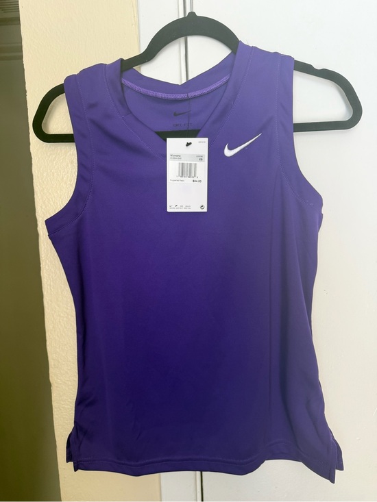 Nike Tops - Nike Women’s Purple Athletic Tank Top with White Swoosh
